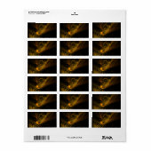 Break Point Abstrakt Art Adressaufkleber (Vorne)