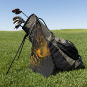 Break Point Abstrakt Art Golfhandtuch (Gras)