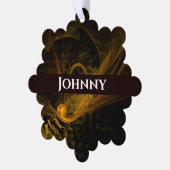 Break Point Abstrakt Art Ornament Karte (Linke Ecke)