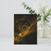 Break Point Abstrakt Art Postkarte (Stehend Vorderseite)