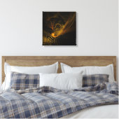 Break Point Abstrakt Art Quad Canvas Print Leinwanddruck (Insitu (Schlafzimmer))
