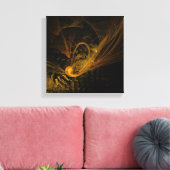 Break Point Abstrakt Art Schwarz und Weiß Leinwanddruck (Insitu (Wohnzimmer))