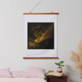 Break Point Abstrakt Art Wandteppich Mit Holzrahmen (Schlafzimmer)