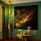 Break Point Abstrakt Art Wrapped Canvas Print Leinwanddruck