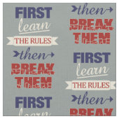 Break Rules Gewebe Stoff (Nahaufnahme)