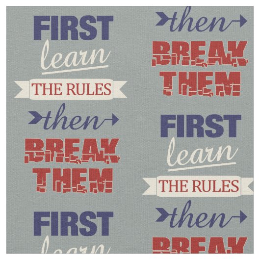 Break Rules Gewebe Stoff (Nahaufnahme)