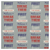 Break Rules Gewebe Stoff (Muster)