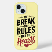 Break Rules, not Hearts: Fett Phone Case (Rückseite)