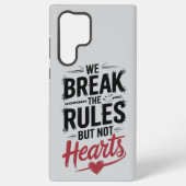 Break Rules, not Hearts: Fett Phone Case Samsung Galaxy Hülle (Rückseite)