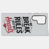 Break Rules, not Hearts: Fett Phone Case Samsung Galaxy Hülle (Rückseite (Horizontal))