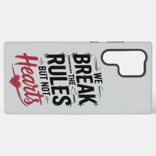 Break Rules, not Hearts: Fett Phone Case Samsung Galaxy Hülle (Rückseite (Horizontal))