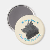 Break (Schipperke) Magnet (Vorderseite/Rückseite)