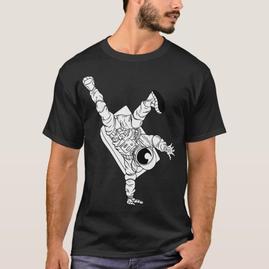 Break Tancing Astronaut T-Shirt (Vorderseite)