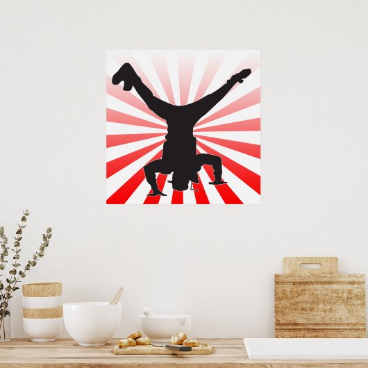 Break-Tanz-Explosion Poster (Küche)