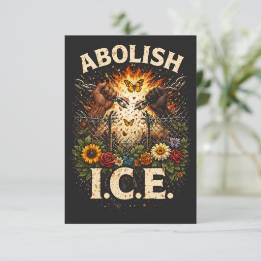 Break the Chains Dankeskarte (Stehend Vorderseite)