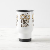 Break the Loop Motivational Travel Mug Reisebecher (Mittel)