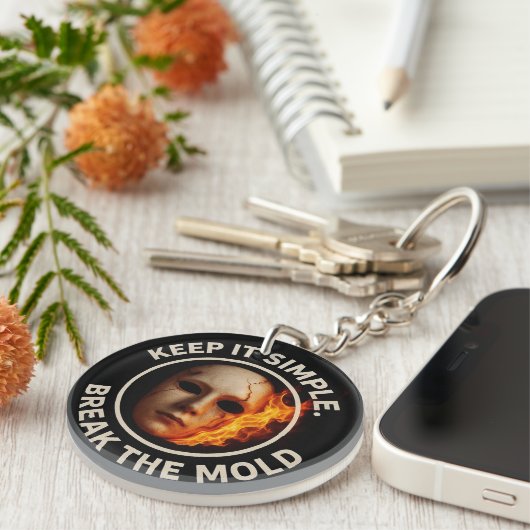 "Break the Mold: Ignoriere dein wahres Selbst" Schlüsselanhänger (Vorderseite rechts)