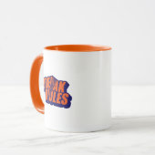 "Break The Rules" Edgy Rebel Quote Tasse (Vorderseite Links)