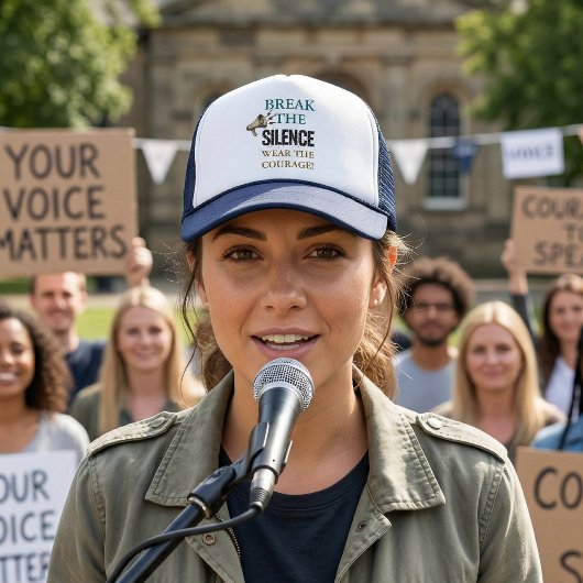 Break the Silence Courage Truckerkappe