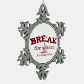 Break the Silence Keramik Ornament (Links)