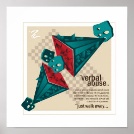 "Break the Silence: Recognition Verbalmissbrauch"  Poster