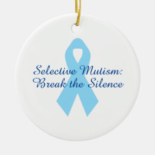 Break the Silence Ribbon Keramik Ornament