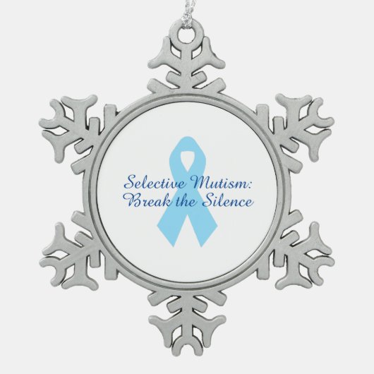 Break the Silence Ribbon Ornament (Vorderseite)