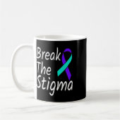 Break the Stigma Suicide Prevention Ribbon Awarene Kaffeetasse (Links)
