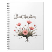 Break Then Bloom - Inspiration Journal / Editor Notizblock (Vorderseite)