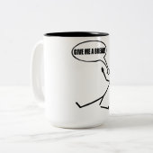 Break Time Stick Man Kaffee Tasse (Vorderseite Links)