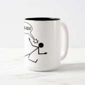 Break Time Stick Man Kaffee Tasse (VorderseiteRechts)