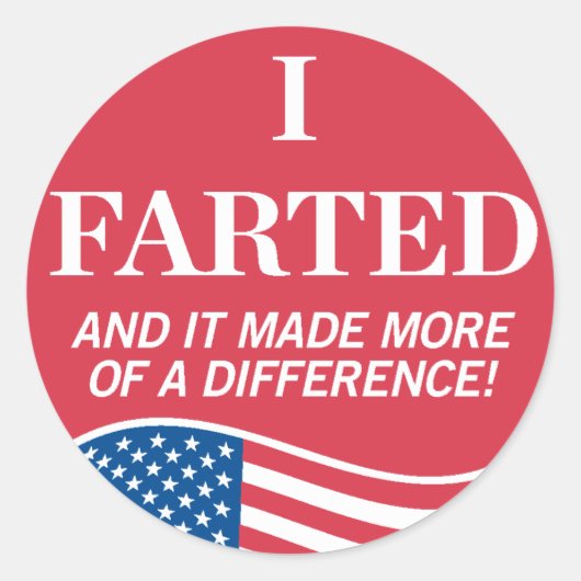 Break Wind over Voting Sticker (Vorderseite)