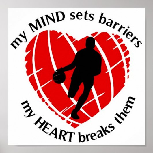 BREAKBARRIERS BASKETBALL PLAYER POSTER (Vorne)