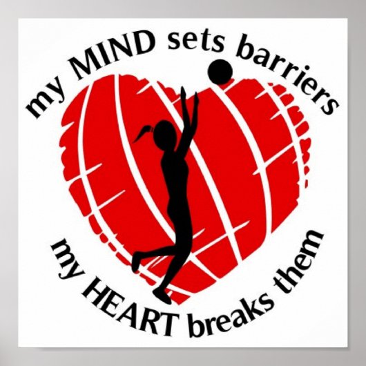 BREAKBARRIERS MÄDCHEN BASKETBALL PLAYER POSTER (Vorne)