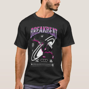 BREAKBEAT Breakdance Stil Weiß T-Shirt