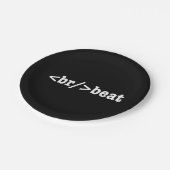 Breakbeat HTML Pappteller (Schrägansicht)