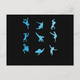 Breakdance Angesagt-Hop und Funk Tanz Battle Postkarte