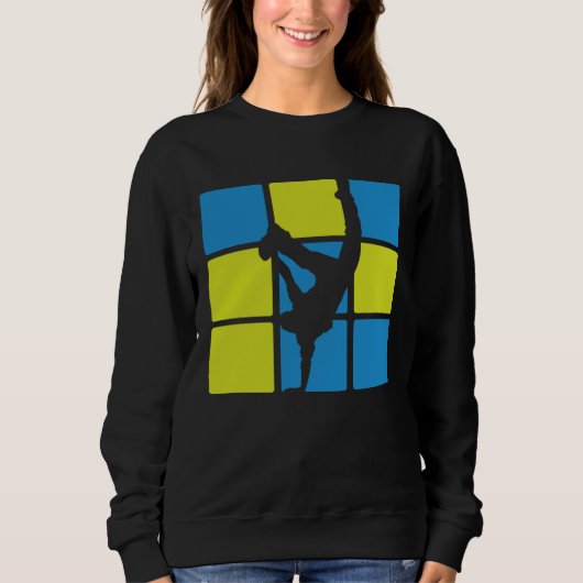 Breakdance Breakdancer Breakdancing B-Boy-Tanz Tan Sweatshirt (Vorderseite)