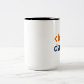 Breakdance code zweifarbige tasse (Mittel)
