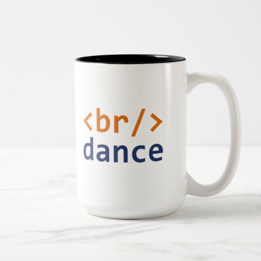 Breakdance code zweifarbige tasse (Rechts)