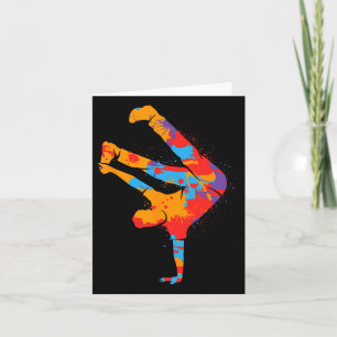 Breakdance Colorful Street Dancing Men Boys Brea Karte