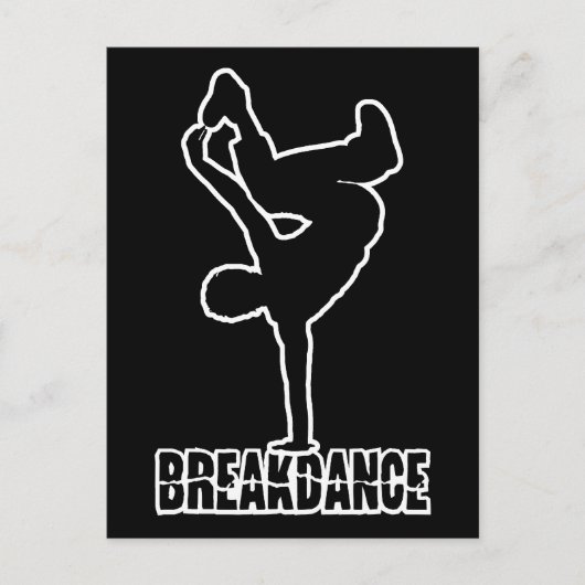 Breakdance custom color postcard postkarte (Vorderseite)