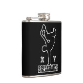 Breakdance custom monogram flask flachmann (Rechts)