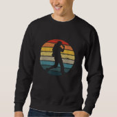 Breakdance Dancer-Silhouette auf einem angeschlage Sweatshirt (Vorderseite)