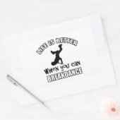 Breakdance-Designs Rechteckiger Aufkleber (Umschlag)