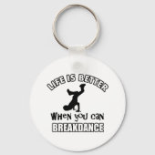 Breakdance-Designs Schlüsselanhänger (Vorderseite)