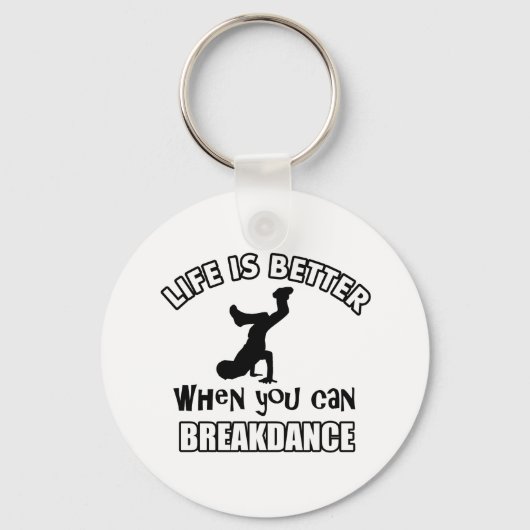 Breakdance-Designs Schlüsselanhänger (Vorderseite)