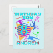 Breakdance Hip Hop Dance Geburtstag Boy Matching Postkarte (Vorne/Hinten)