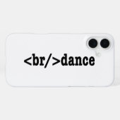 Breakdance HTML Code iPhone Hülle (Rückseite (Horizontal))