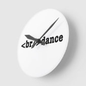 breakdance HTML Code Runde Wanduhr (Winkel)